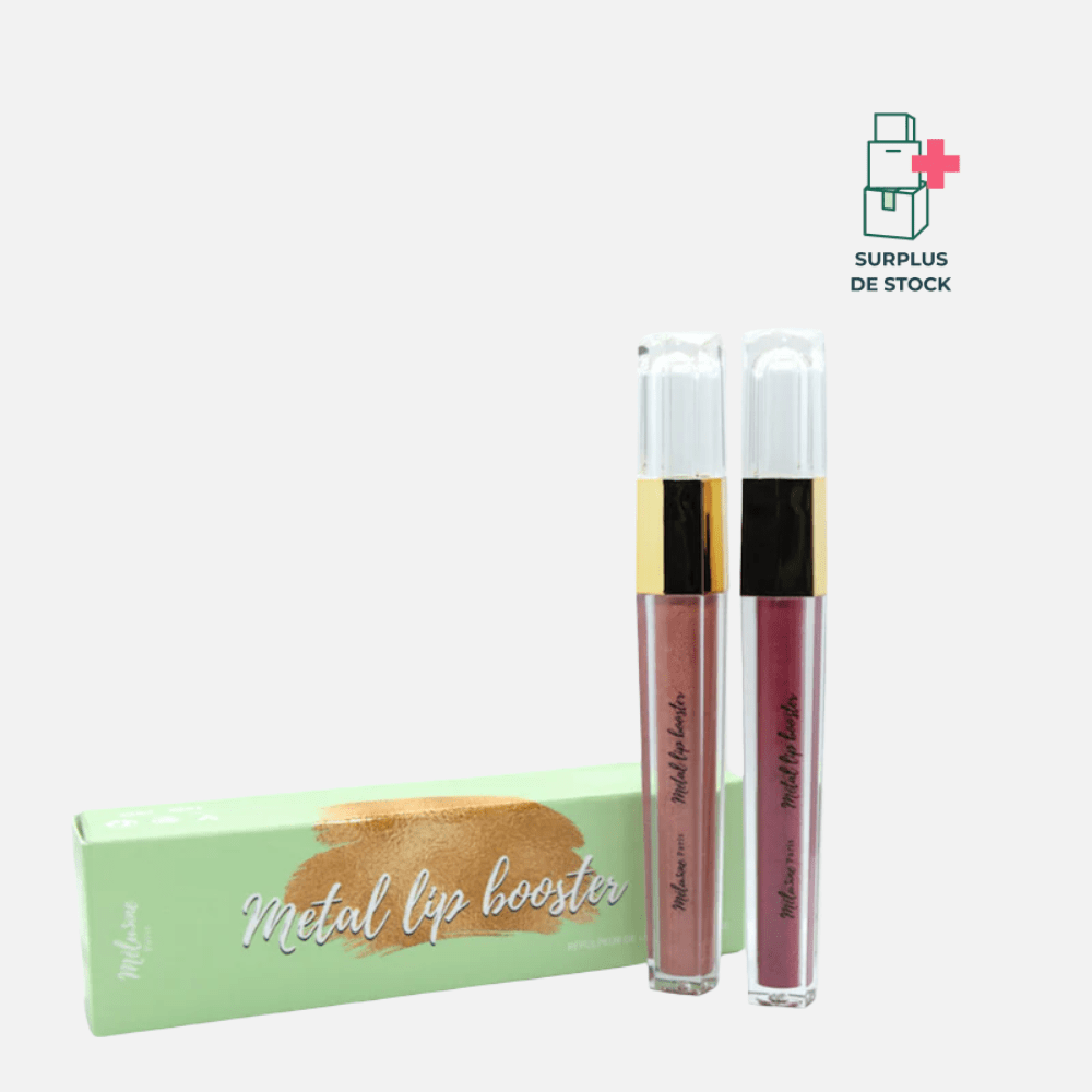 Metal lips duo - sheh et jasmine Maquillage MELUSINE PARIS 4 ml x 2 rouges à lèvres repulpant
